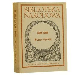 Wiersze wybrane Tuwim Julian [Biblioteka Narodowa / 1986]