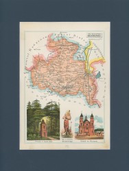 Gubernia Siedlecka Powiat Włodawski Józef Michał Bazewicz [mapa Królestwo Polskie 1907] 