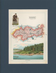 Gubernia Suwalska Powiat Kalwaryjski Józef Michał Bazewicz [mapa Królestwo Polskie 1907]