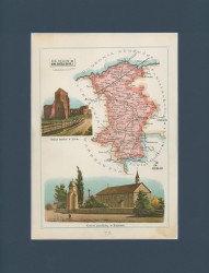 Gubernia Siedlecka Powiat Węgrowski Józef Michał Bazewicz [mapa Królestwo Polskie 1907]