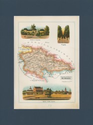 Gubernia Siedlecka Powiat Konstantynowski Józef Michał Bazewicz [mapa Królestwo Polskie 1907] 