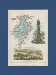 Gubernia Łomżyńska Powiat Mazowiecki Józef Michał Bazewicz [mapa Królestwo Polskie 1907] 