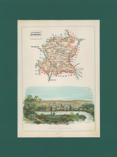 Powiat Makowski Józef Michał Bazewicz mapa Królestwo Polskie 1907.jpg