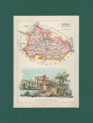 Gubernia Lubelska Powiat Biłgorajski Józef Michał Bazewicz [mapa Królestwo Polskie 1907] 