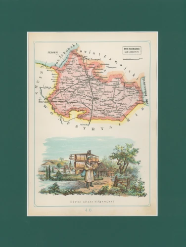 Powiat Biłgorajski Józef Michał Bazewicz mapa Królestwo Polskie 1907 — kopia.jpg