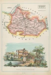 Powiat Biłgorajski Józef Michał Bazewicz mapa Królestwo Polskie 1907.jpg