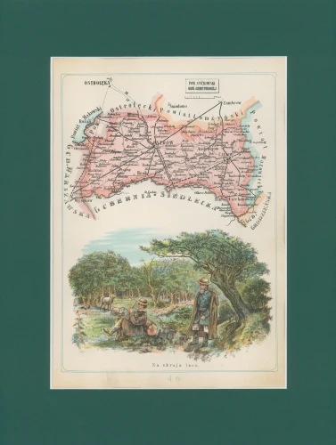 Powiat Ostrowski Józef Michał Bazewicz mapa Królestwo Polskie 1907.jpg