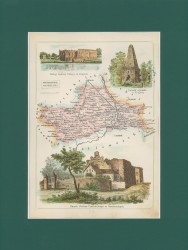 Gubernia Lubelska Powiat Krasnostawski Józef Michał Bazewicz [mapa Królestwo Polskie 1907]