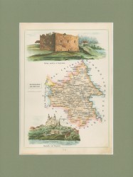 Gubernia Lubelska Powiat Hrubieszowski Józef Michał Bazewicz [mapa Królestwo Polskie 1907] 