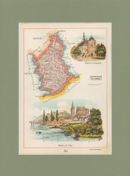 Gubernia Kielecka Powiat Pińczowski Józef Michał Bazewicz [mapa Królestwo Polskie 1907] 