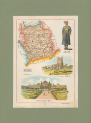 Gubernia Kielecka Powiat Stopnicki Józef Michał Bazewicz [mapa Królestwo Polskie 1907]