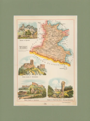 Powiat Olkuski Józef Michał Bazewicz mapa Królestwo Polskie 1907.jpg