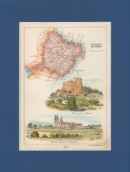 Gubernia Kielecka Powiat Jędrzejowski Józef Michał Bazewicz [mapa Królestwo Polskie 1907] 