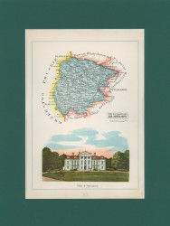 Gubernia Suwalska Powiat Wyłkowyski Józef Michał Bazewicz [mapa Królestwo Polskie 1907] 