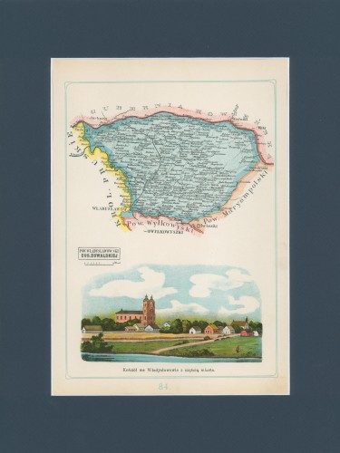 Powiat Władysławowski Józef Michał Bazewicz mapa Królestwo Polskie 1907.jpg