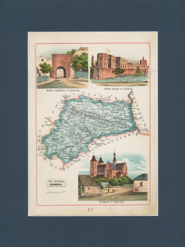 Powiat Opatowski Józef Michał Bazewicz mapa Królestwo Polskie 1907.jpg