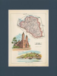 Gubernia Płocka Powiat Płocki Józef Michał Bazewicz [mapa Królestwo Polskie 1907]