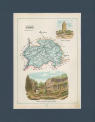 Gubernia Piotrkowska Powiat Rawski Józef Michał Bazewicz [mapa Królestwo Polskie 1907] 