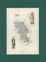 Gubernia Piotrkowska Powiat Brzeziński Józef Michał Bazewicz [mapa Królestwo Polskie 1907]