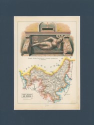Gubernia Płocka Powiat Mławski Józef Michał Bazewicz [mapa Królestwo Polskie 1907] 