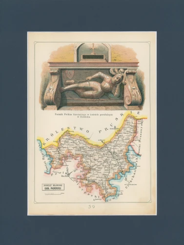 Powiat Mławski Józef Michał Bazewicz mapa Królestwo Polskie 1907.jpg