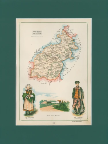 Powiat Sieradzki Józef Michał Bazewicz mapa Królestwo Polskie 1907.jpg
