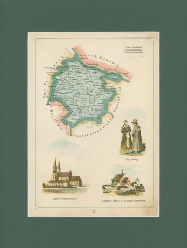 Powiat Włocławski Józef Michał Bazewicz mapa Królestwo Polskie 1907.jpg