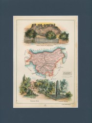 Gubernia Warszawska Powiat Sochaczewski Józef Michał Bazewicz [mapa Królestwo Polskie 1907] 