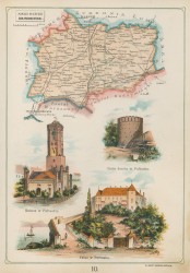 Gubernia Warszawska Powiat Pułtuski Józef Michał Bazewicz [mapa Królestwo Polskie 1907]