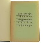Deklaracja ideowo programowa ruchu ludowego Stronnictwo Ludowe Roch (2).JPG