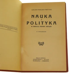 Nauka i polityka w świetle prawa natury Lucjan Marjan Freytag [1927]