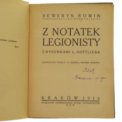 Z notatek legionisty Romin Seweryn Z rys. L. Gottlieba [1916]