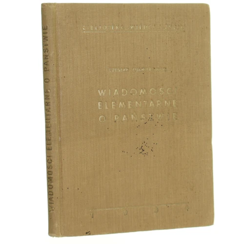 Wiadomości elementarne o państwie Znamierowski Czesław [1934]
