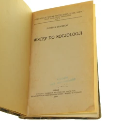Wstęp do socjologii Florjan Znaniecki [1922]