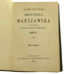 Biblioteka Warszawska Pismo Poświęcone Naukom Sztukom i Przemysłowi t. IV (1877)