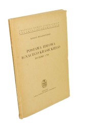 Postawa ideowa Ignacego Krasickiego po roku 1780 Wołoszyński Roman (IBL PAN Studia Historycznoliterackie) (1953)