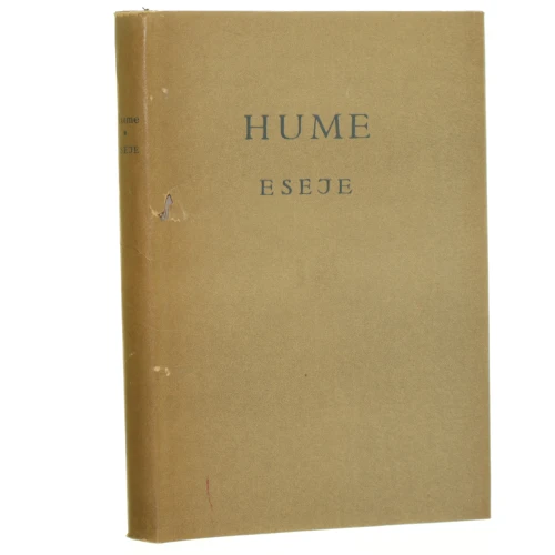 Eseje z dziedziny moralności i literatury Hume Dawid [Biblioteka Klasyków Filozofii / 1955]