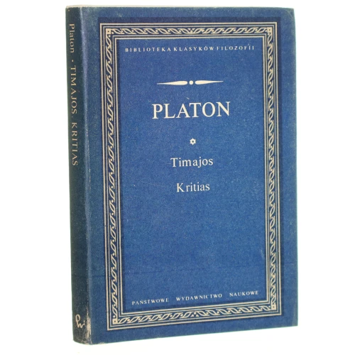 Timajos Kritias albo Atlantyk Platon [Biblioteka Klasyków Filozofii / 1986]