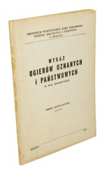 Wykaz ogierów uznanych i państwowych w woj krakowskim Okres kopulacyjny 1970 Praca zbiorowa