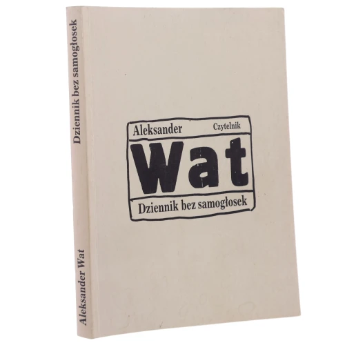 Dziennik bez samogłosek Wat Aleksander [1990]
