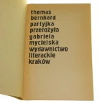 Partyjka Bernhard Thomas Przeł. Gabriela Mycielska [1980]