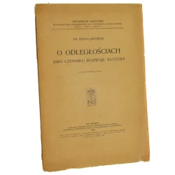 O odległościach jako czynniku rozwoju kultury nap. Benon Janowski [1908]