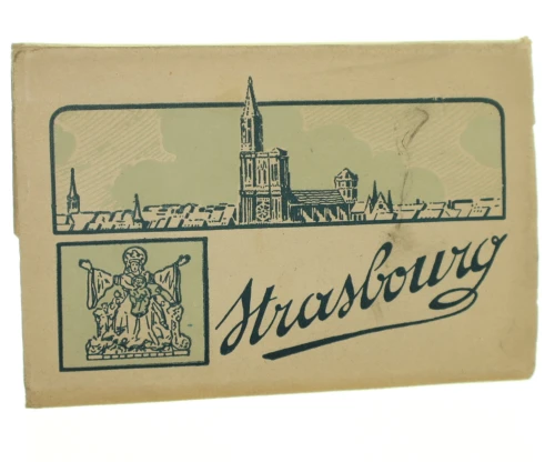 Strasbourg [Strasburg, Francja] Papeterie de la cathedrale [bloczek 20 pocztówek / przed 1920]