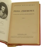 Pisma zbiorowe Wydanie prac dotychczas drukiem ogłoszonych t. I-X [komplet] Piłsudski Józef [1937-1938]