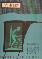 Plakat do filmu 15.10 do Yumy Reż. Delmer Daves Projekt Jerzy Flisak (1960)