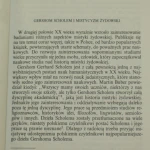 Mistycyzm żydowski i jego główne kierunki Scholem Giershom [Nowy Sympozjon / 1997]