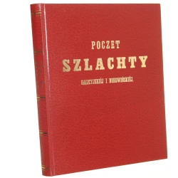 Poczet szlachty galicyjskiej i bukowińskiej (Reprint) (1857 / 1988)