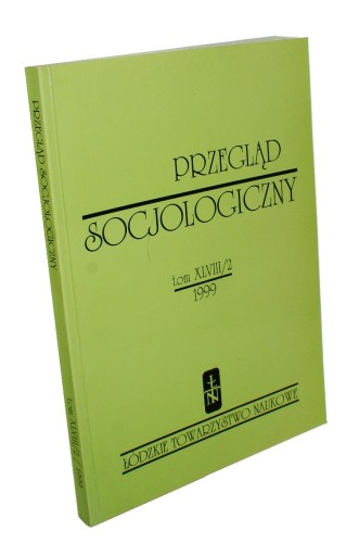 Przegląd socjologiczny tom XLVIII/2 1999 Red Zbigniew Bokszański