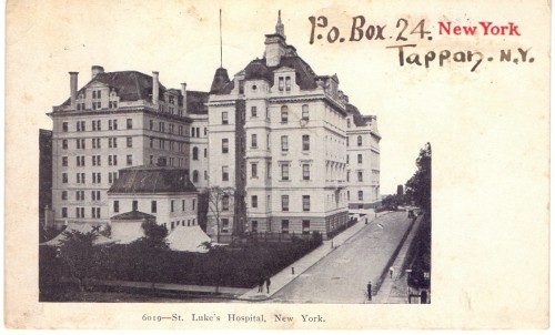 6019 St. Luke's Hospital New York Nowy Jork (pocztówka)(Postcard)(ok. 1905)