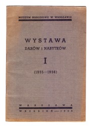 Wystawa darów i nabytków I (1935-1936)(Muzeum Narodowe w Warszawie)